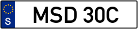 Trailer License Plate